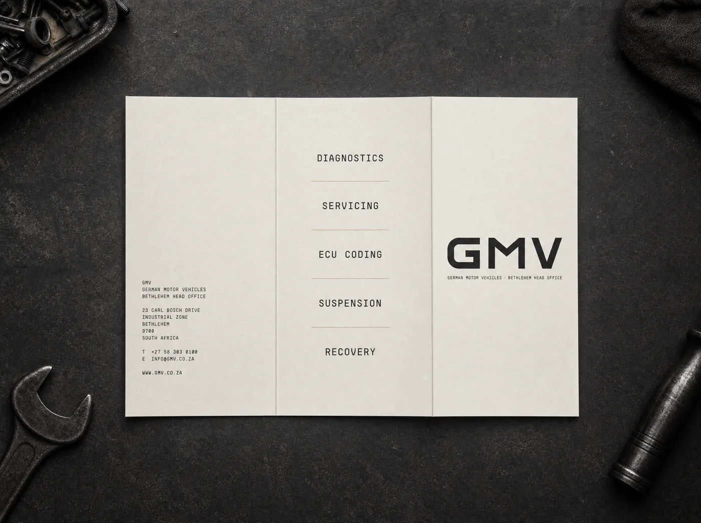 Tri-fold leaflet